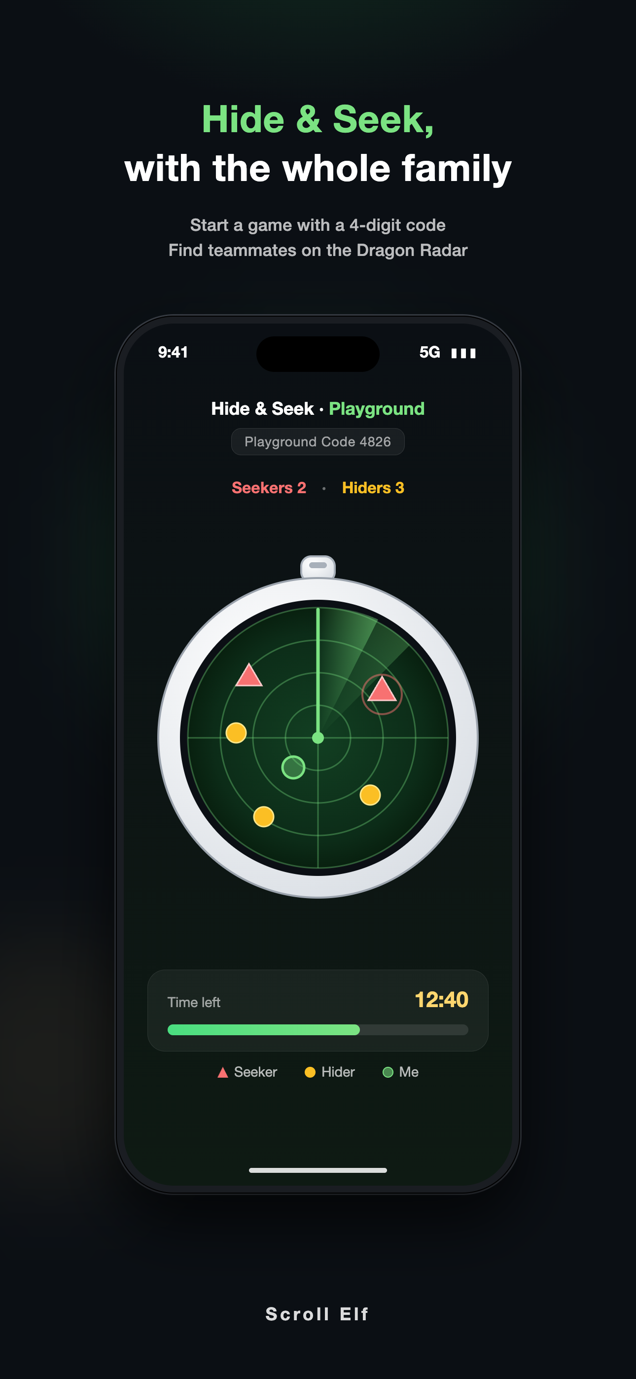 Hide & Seek playground radar